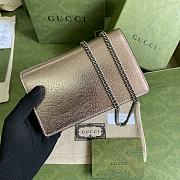 	 Bagsaaa Gucci Dionysus super mini bag gold rose lamé leather - 16.5x10x4cm - 2