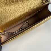	 Bagsaaa Gucci Dionysus super mini bag gold lamé leather - 16.5x10x4cm - 6