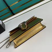 	 Bagsaaa Gucci Dionysus super mini bag gold lamé leather - 16.5x10x4cm - 4