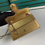 	 Bagsaaa Gucci Dionysus super mini bag gold lamé leather - 16.5x10x4cm - 2