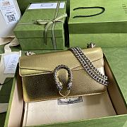 	 Bagsaaa Gucci Dionysus small bag gold lamé leather - 25x14x7.5cm - 1