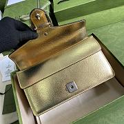 	 Bagsaaa Gucci Dionysus small bag gold lamé leather - 25x14x7.5cm - 4