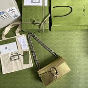 	 Bagsaaa Gucci Dionysus small bag gold lamé leather - 25x14x7.5cm - 2