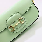 	 Bagsaaa Gucci Horsebit 1955 Shoulder bag in lighter green - W24cm x H13cm x D5.5cm - 2