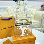 Bagsaaa Louis Vuitton Cube Scott Box in White - 12.5x12.5x12.5cm - 1