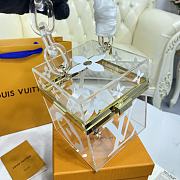 Bagsaaa Louis Vuitton Cube Scott Box in White - 12.5x12.5x12.5cm - 5