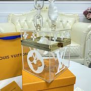 Bagsaaa Louis Vuitton Cube Scott Box in White - 12.5x12.5x12.5cm - 3
