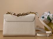 	 Bagsaaa Louis Vuitton Twist MM Bag White Epi grained - 23 x 17 x 9.5 cm - 2