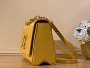 	 Bagsaaa Louis Vuitton Twist MM Bag Yellow Epi grained - 23 x 17 x 9.5 cm - 3
