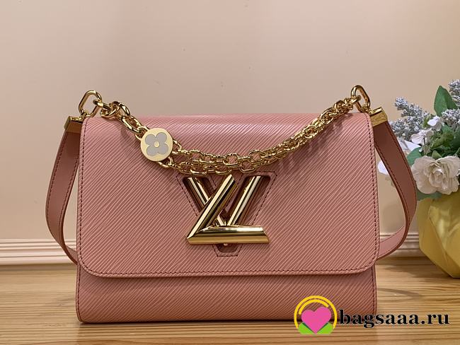 	 Bagsaaa Louis Vuitton Twist PM Bag Epi grained with charm gold strap - 19 x 15 x 9cm - 1