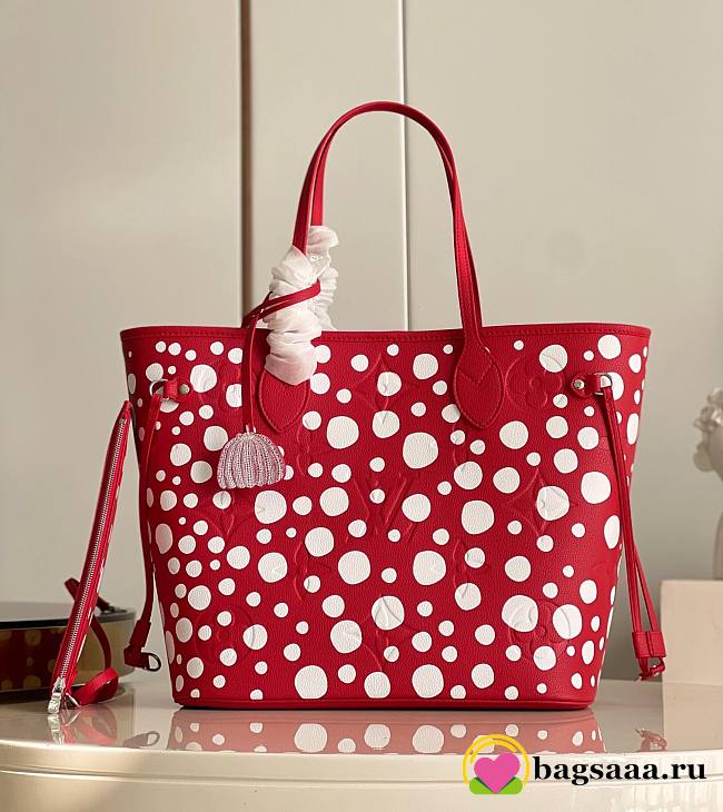 	 Bagsaaa Louis Vuiton Neverfull YK MM Red - 31 x 28 x 14 cm - 1