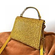 Bagsaaa Valentino Vsling Mini Handbag With Sparkling Embroidery Yellow - W19xH13xD9 cm - 2