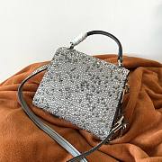 	 Bagsaaa Valentino Vsling Mini Handbag With Sparkling Embroidery Pearl Grey - W19xH13xD9 cm - 5