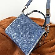 	 Bagsaaa Valentino Vsling Mini Handbag With Sparkling Embroidery Blue - W19xH13xD9 cm - 2