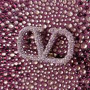 Bagsaaa Valentino Vsling Mini Handbag With RHINESTONES Purple - W19xH13xD9 cm - 5