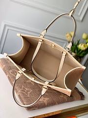 Bagsaaa Louis Vuitton Onthego MM Cream Bag - 35x27x14.5cm - 2