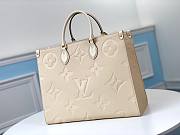 Bagsaaa Louis Vuitton Onthego GM Cream Bag - 41x34x17cm - 2