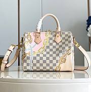 Bagsaaa Louis Vuitton Speedy  Bandoulière 25 Damier Azur coated canvas - 25 x 19 x 15 cm - 1