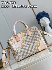 Bagsaaa Louis Vuitton Speedy  Bandoulière 25 Damier Azur coated canvas - 25 x 19 x 15 cm - 5