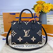Bagsaaa Louis Vuitton Onthego PM Bicolor Black - 25x19x11.5cm - 5