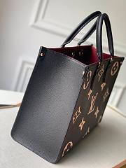 	 Bagsaaa Louis Vuitton Onthego GM Bicolor Black - 41 x 34 x 19 cm - 5