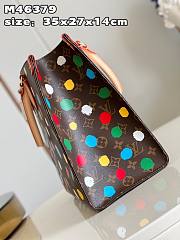 Bagsaaa Louis Vuitton Onthego MM YK Painted Dots texture with 3D effect - 35 x 27 x 14 cm - 4