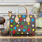 	 Bagsaaa Louis Vuitton Onthego PM YK Painted Dots texture with 3D effect - 25x19x11.5cm - 1