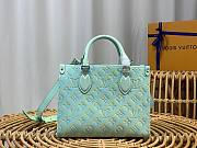 Bagsaaa Louis Vuitton Onthego PM Green Sprayed grained cowhide - 20.5 x 13.5 x 12 cm - 4
