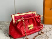 Bagsaaa Louis Vuitton Red Calfskin Clutch Bag - 28 x 14 x 10 cm - 4