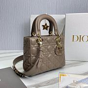 Bagsaaa Dior Lady Small Taupe Lambskin Leather - 20cm - 6