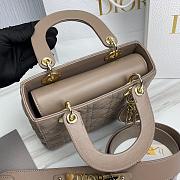Bagsaaa Dior Lady Small Taupe Lambskin Leather - 20cm - 5