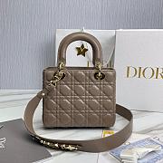 Bagsaaa Dior Lady Small Taupe Lambskin Leather - 20cm - 4