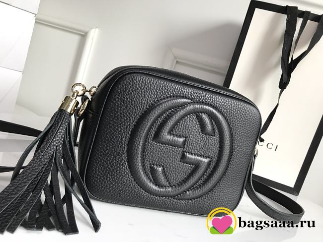 Gucci Women's Shoulder Leather Black Bags 308364 - 1