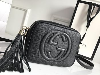 Gucci Women's Shoulder Leather Black Bags 308364