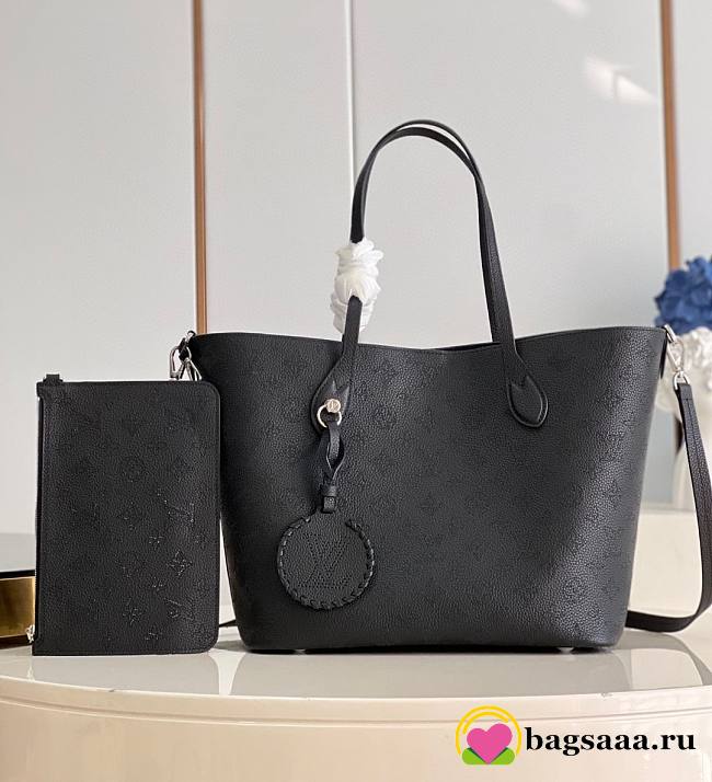 Bagsaaa Louis Vuitton Blossom MM Tote Black Bag - 30 x 27.5 x 16 cm - 1