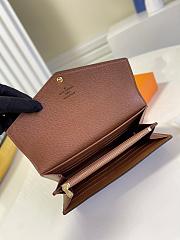 Bagsaaa Louis Vuitton Sarah Wallet Brown - 19 x 10.5 x 2.5 cm  - 2