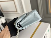 Bagsaaa Chanel Classic Flap Small Bag in Light Blue - 23cm - 6