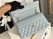 Bagsaaa Chanel Classic Flap Small Bag in Light Blue - 23cm - 4