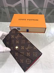 Bagsaaa Louis Vuitton Sarah Wallet Red - 19 x 10.5 x 2.5 cm - 6