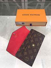 Bagsaaa Louis Vuitton Sarah Wallet Red - 19 x 10.5 x 2.5 cm - 4