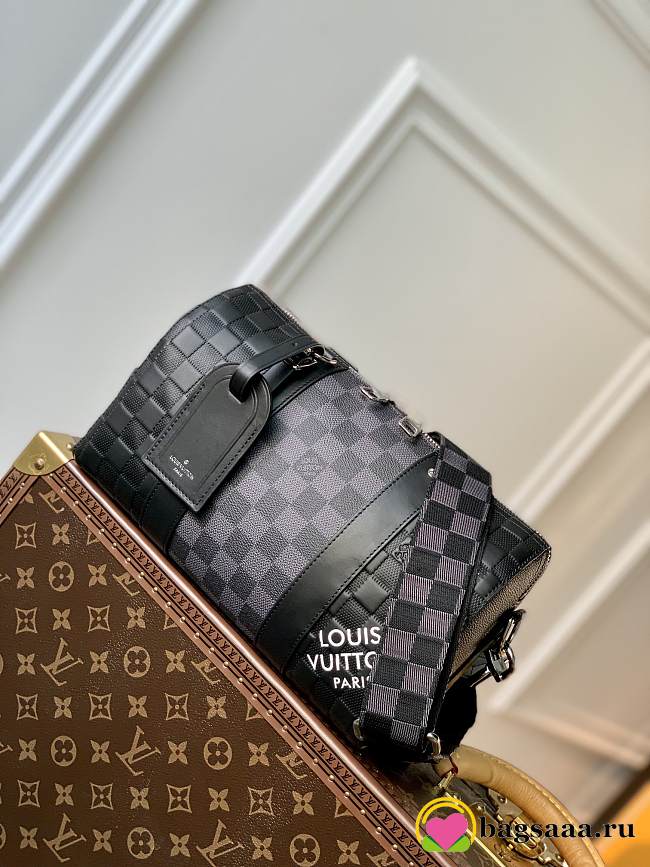 Bagsaaa Louis Vuitton City Keepall Damier Graphite - 27 x 17 x 13cm - 1