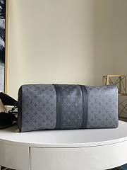 Bagsaaa Louis Vuitton Keepall Bandoulière 50 Monogram Eclipse Reverse - 50.0 x 29.0 x 23.0 cm - 4