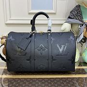 Bagsaaa Louis Vuitton Keepall Bandoulière 45 Monogram Empreinte Giant - 45x27x20cm - 1