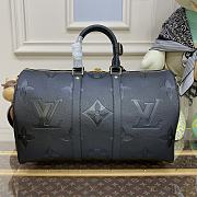 Bagsaaa Louis Vuitton Keepall Bandoulière 45 Monogram Empreinte Giant - 45x27x20cm - 6