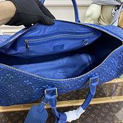 Bagsaaa Louis Vuitton Keepall Bandouliere Bag 50 Denim Blue - 50 x 29 x 23 cm - 6