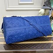 Bagsaaa Louis Vuitton Keepall Bandouliere Bag 50 Denim Blue - 50 x 29 x 23 cm - 3