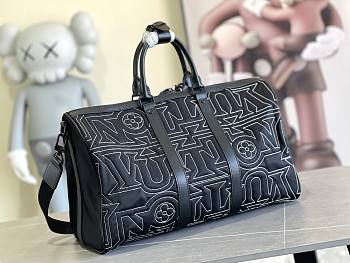 Bagsaaa Louis Vuitton Keepall Bag 50B nylon material - M21428 - 50 x 29 x 23 cm