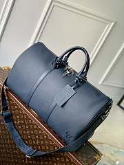 Bagsaaa Louis Vuitton Keepall Bandoulière 50 Aerogram Dark Blue - 50 x 29 x 23 cm  - 1