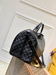 	 Bagsaaa Louis Vuitton Keepall Monogram Black - 50 x 29 x 23 cm - 3