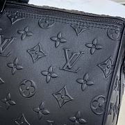 	 Bagsaaa Louis Vuitton Keepall Bandoulière 50 Black Monogram Seal cowhide leather - 50 x 29 x 23 cm - 3